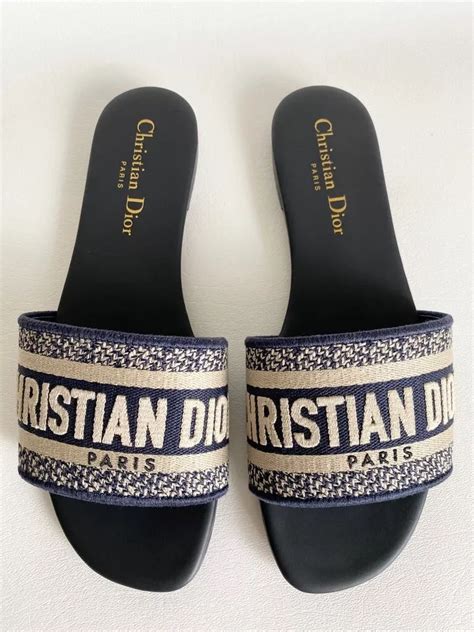 sandals christian dior slides|Christian Dior chunky sandals.